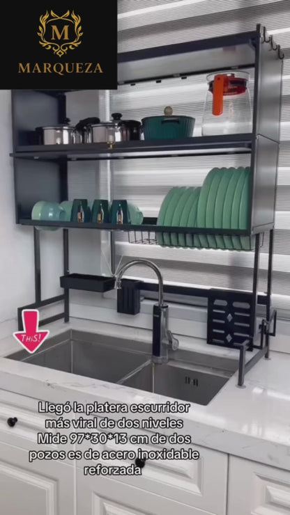 Escurridor de 2 Niveles